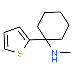 ChemSpider 2D Image | N-Methyl-1-(2-thienyl)cyclohexanamine | C11H17NS
