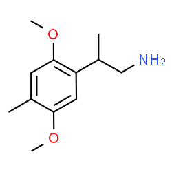 ChemSpider 2D Image | 2-(2,5-Dimethoxy-4-methylphenyl)-1-propanamine | C12H19NO2