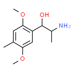 ChemSpider 2D Image | 2-Amino-1-(2,5-dimethoxy-4-methylphenyl)-1-propanol | C12H19NO3