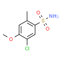 ChemSpider 2D Image | 5-chloro-4-methoxy-2-methylbenzene-1-sulfonamide | C8H10ClNO3S