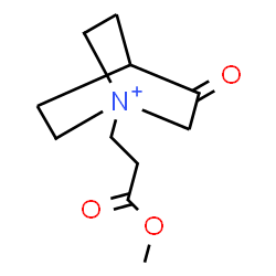 ChemSpider 2D Image | 1-(3-Methoxy-3-oxopropyl)-3-oxo-1-azoniabicyclo[2.2.2]octane | C11H18NO3