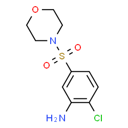 ChemSpider 2D Image | 2-chloro-5-(morpholinosulfonyl)aniline | C10H13ClN2O3S
