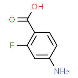 ChemSpider 2D Image | 4-Amino-2-fluorobenzoic acid | C7H6FNO2