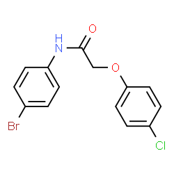 ChemSpider 2D Image | N-(4-Bromophenyl)-2-(4-chlorophenoxy)acetamide | C14H11BrClNO2