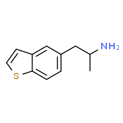 ChemSpider 2D Image | 1-(1-Benzothiophen-5-yl)-2-propanamine | C11H13NS