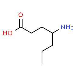 ChemSpider 2D Image | 4-Aminoheptanoic acid | C7H15NO2