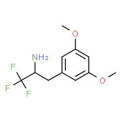 ChemSpider 2D Image | 3-(3,5-Dimethoxyphenyl)-1,1,1-trifluoro-2-propanamine | C11H14F3NO2