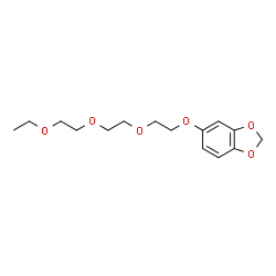 ChemSpider 2D Image | 5-{2-[2-(2-Ethoxyethoxy)ethoxy]ethoxy}-1,3-benzodioxole | C15H22O6