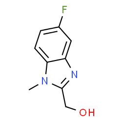 ChemSpider 2D Image | (5-Fluoro-1-methyl-1H-benzimidazol-2-yl)methanol | C9H9FN2O