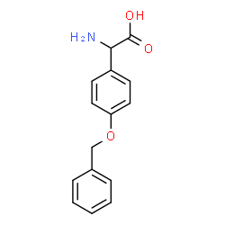 ChemSpider 2D Image | Amino[4-(benzyloxy)phenyl]acetic acid | C15H15NO3