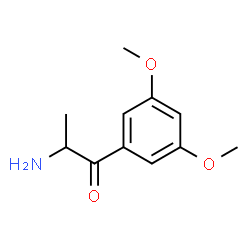 ChemSpider 2D Image | 2-Amino-1-(3,5-dimethoxyphenyl)-1-propanone | C11H15NO3