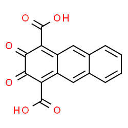 ChemSpider 2D Image | 2,3-Dioxo-2,3-dihydro-1,4-anthracenedicarboxylic acid | C16H8O6