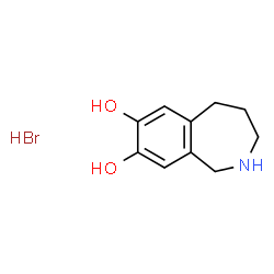 ChemSpider 2D Image | 2,3,4,5-Tetrahydro-1H-2-benzazepine-7,8-diol hydrobromide (1:1) | C10H14BrNO2