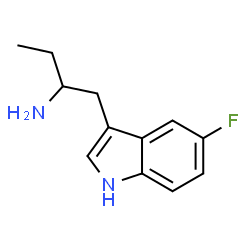ChemSpider 2D Image | 1-(5-Fluoro-1H-indol-3-yl)-2-butanamine | C12H15FN2