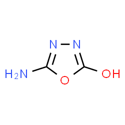 ChemSpider 2D Image | 5-Amino-1,3,4-oxadiazol-2(3H)-one | C2H3N3O2