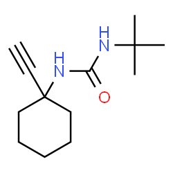 ChemSpider 2D Image | 1-(1-Ethynylcyclohexyl)-3-(2-methyl-2-propanyl)urea | C13H22N2O