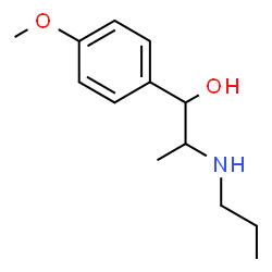 ChemSpider 2D Image | 1-(4-Methoxyphenyl)-2-(propylamino)-1-propanol | C13H21NO2