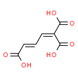 ChemSpider 2D Image | (3E)-1,3-Butadiene-1,1,4-tricarboxylic acid | C7H6O6