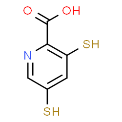 ChemSpider 2D Image | 3,5-Disulfanyl-2-pyridinecarboxylic acid | C6H5NO2S2