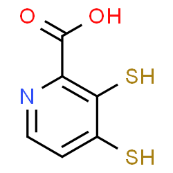 ChemSpider 2D Image | 3,4-Disulfanyl-2-pyridinecarboxylic acid | C6H5NO2S2