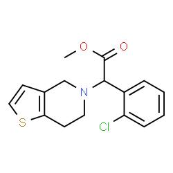 ChemSpider 2D Image | (±)-Clopidogrel | C16H16ClNO2S