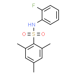 ChemSpider 2D Image | N-(2-Fluorophenyl)-2,4,6-trimethylbenzenesulfonamide | C15H16FNO2S