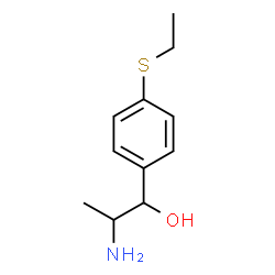 ChemSpider 2D Image | 2-Amino-1-[4-(ethylsulfanyl)phenyl]-1-propanol | C11H17NOS