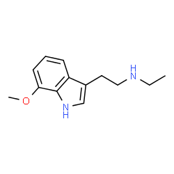 ChemSpider 2D Image | N-Ethyl-2-(7-methoxy-1H-indol-3-yl)ethanamine | C13H18N2O