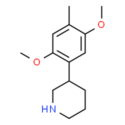ChemSpider 2D Image | 3-(2,5-Dimethoxy-4-methylphenyl)piperidine | C14H21NO2