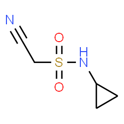 ChemSpider 2D Image | 1-Cyano-N-cyclopropylmethanesulfonamide | C5H8N2O2S