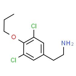 ChemSpider 2D Image | 3,5-Dichloro-4-propoxybenzeneethanamine | C11H15Cl2NO