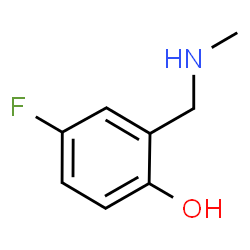 ChemSpider 2D Image | 4-Fluoro-2-((methylamino)methyl)phenol | C8H10FNO