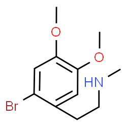 ChemSpider 2D Image | 2-(2-Bromo-4,5-dimethoxyphenyl)-N-methylethanamine | C11H16BrNO2