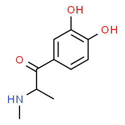 ChemSpider 2D Image | 1-(3,4-Dihydroxyphenyl)-2-(methylamino)-1-propanone | C10H13NO3