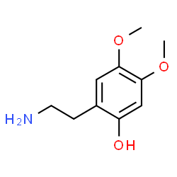 ChemSpider 2D Image | 2-(2-Aminoethyl)-4,5-dimethoxyphenol | C10H15NO3