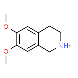 ChemSpider 2D Image | 6,7-Dimethoxy-1,2,3,4-tetrahydroisoquinolinium | C11H16NO2