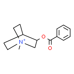 ChemSpider 2D Image | 3-(Benzoyloxy)-1-methyl-1-azoniabicyclo[2.2.2]octane | C15H20NO2