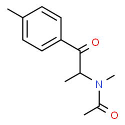 ChemSpider 2D Image | N-Methyl-N-[1-(4-methylphenyl)-1-oxo-2-propanyl]acetamide | C13H17NO2