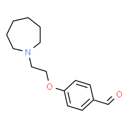 ChemSpider 2D Image | 4-[2-(1-Azepanyl)ethoxy]benzaldehyde | C15H21NO2