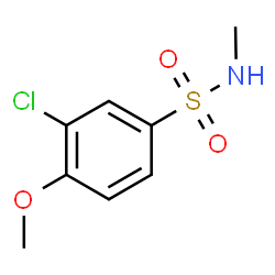 ChemSpider 2D Image | 3-Chloro-4-methoxy-N-methylbenzenesulfonamide | C8H10ClNO3S