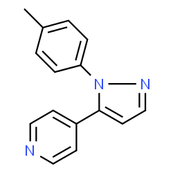 ChemSpider 2D Image | 4-(1-(p-Tolyl)-1H-pyrazol-5-yl)pyridine | C15H13N3
