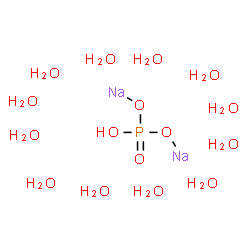 ChemSpider 2D Image | [mu-Phosphato(2-)-kappaO:kappaO']disodium dodecahydrate | H25Na2O16P