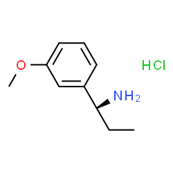 ChemSpider 2D Image | (1S)-1-(3-Methoxyphenyl)-1-propanamine hydrochloride (1:1) | C10H16ClNO