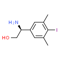 ChemSpider 2D Image | (2S)-2-Amino-2-(4-iodo-3,5-dimethylphenyl)ethanol | C10H14INO