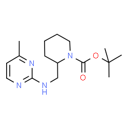 ChemSpider 2D Image | TERT-BUTYL 2-{[(4-METHYLPYRIMIDIN-2-YL)AMINO]METHYL}PIPERIDINE-1-CARBOXYLATE | C16H26N4O2