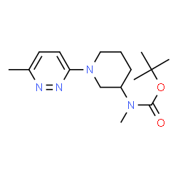 ChemSpider 2D Image | TERT-BUTYL N-METHYL-N-[1-(6-METHYLPYRIDAZIN-3-YL)PIPERIDIN-3-YL]CARBAMATE | C16H26N4O2