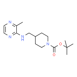 ChemSpider 2D Image | tert-Butyl 4-(((3-methylpyrazin-2-yl)amino)methyl)piperidine-1-carboxylate | C16H26N4O2