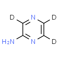 ChemSpider 2D Image | 2-(~2~H_3_)Pyrazinamine | C4H2D3N3
