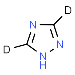 ChemSpider 2D Image | (3,5-~2~H_2_)-1H-1,2,4-Triazole | C2HD2N3