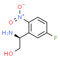 ChemSpider 2D Image | (2S)-2-Amino-2-(5-fluoro-2-nitrophenyl)ethanol | C8H9FN2O3